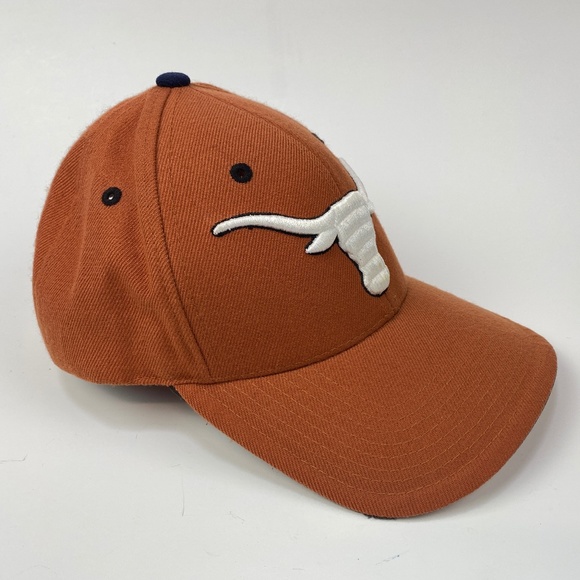 Captains Collection Texas Longhorns Hat Cap Adjustable Orange Acrylic Wool - Picture 2 of 7